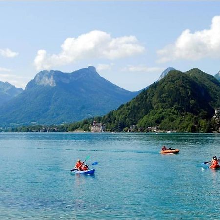 Lac Annecy Plage Privee, Duplex Baie Des Voiles Duingt Exterior foto