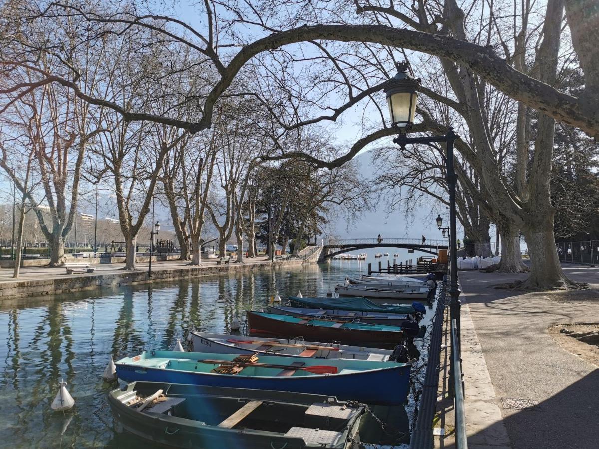 Lac Annecy Plage Privee, Duplex Baie Des Voiles Duingt Exterior foto
