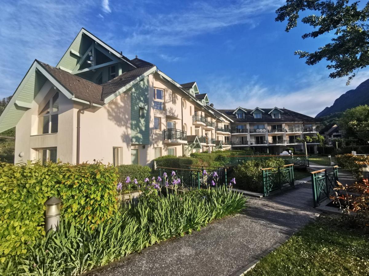 Lac Annecy Plage Privee, Duplex Baie Des Voiles Duingt Exterior foto