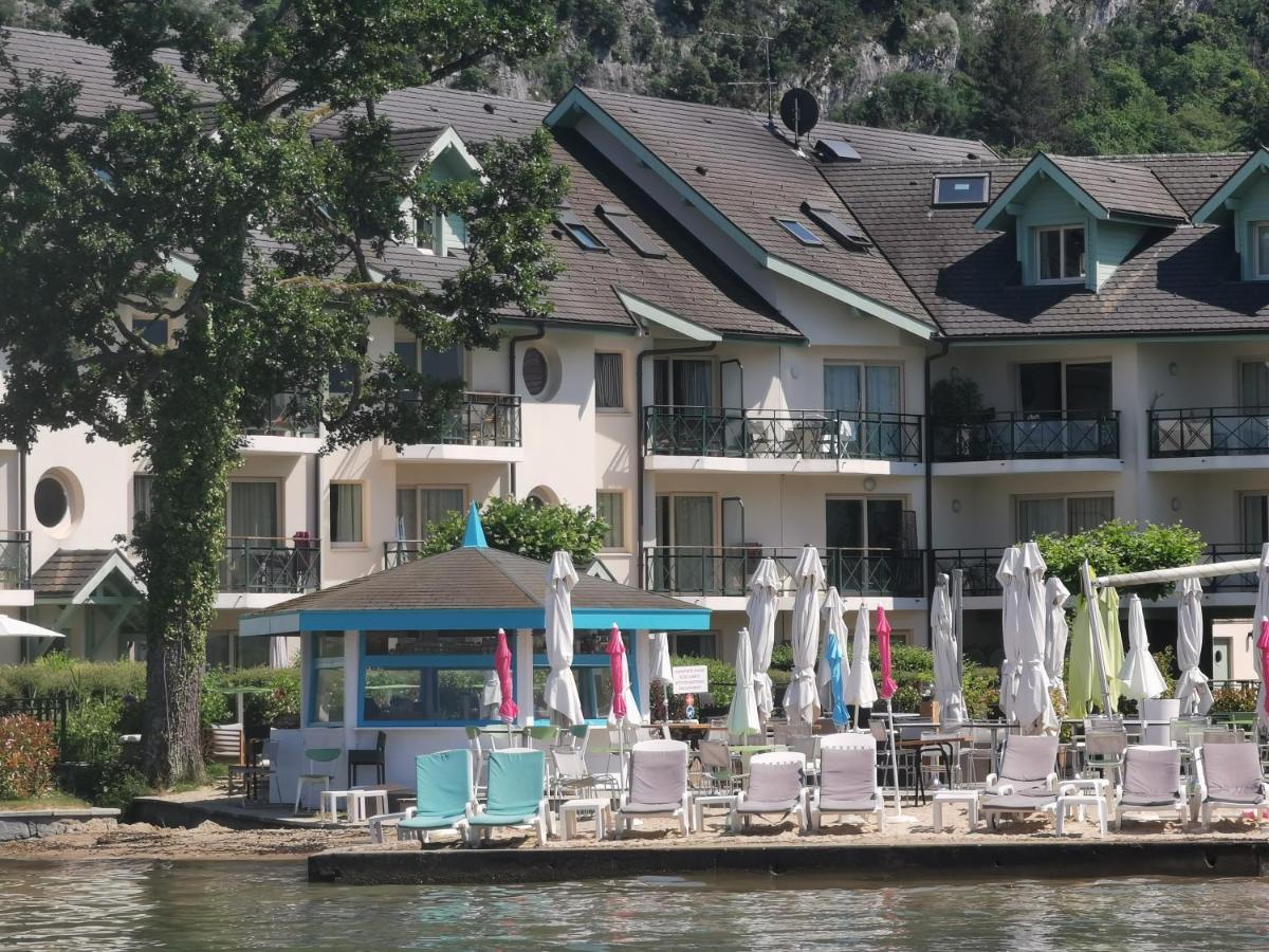 Lac Annecy Plage Privee, Duplex Baie Des Voiles Duingt Exterior foto